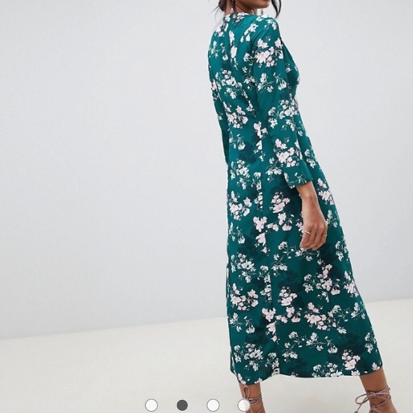 ASOS DESIGN button maxi dress in floral - Picture 2 of 5